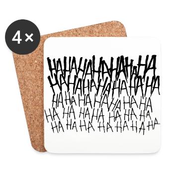 Lachflash - Coasters (set of 4) - white - Front