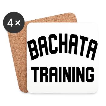 Bachata Training - Dance Shirt - Untersetzer (4er-Set) - Weiß - Vorne