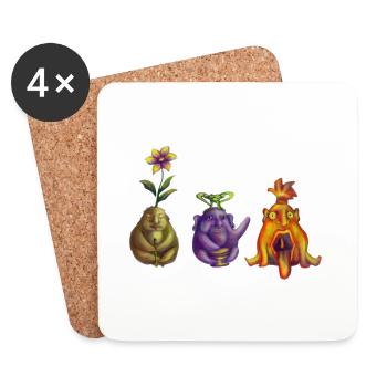 creative musician - Coasters (set of 4) - white - Front