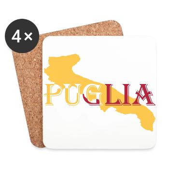 italia_puglia - Untersetzer (4er-Set) - Weiß - Vorne