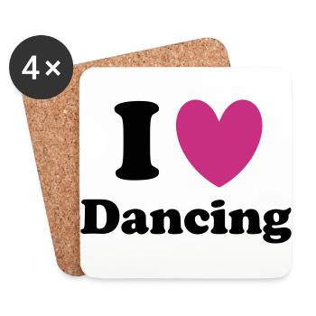 Dancing - Coasters (set of 4) - white - Front