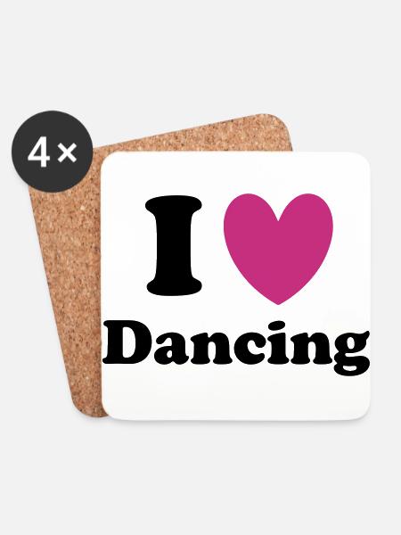 Dancing - Untersetzer (4er-Set) - Weiß
