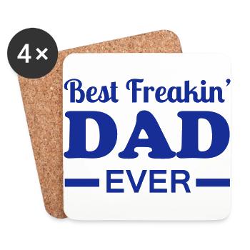 Dad - Untersetzer (4er-Set) - Weiß - Vorne