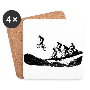 bmx - Untersetzer (4er-Set) - Weiß - Vorne