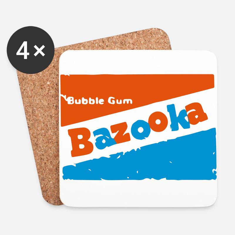 Bazooka - Untersetzer (4er-Set) - Weiß