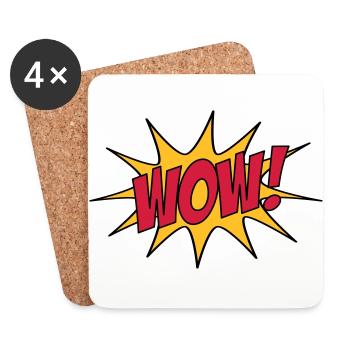 WOW! - Untersetzer (4er-Set) - Weiß - Vorne