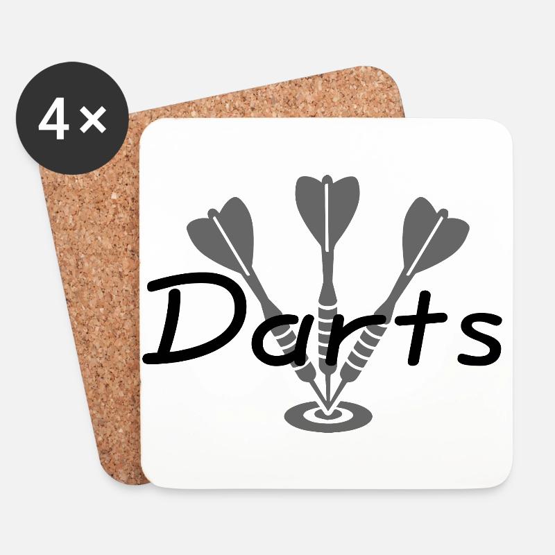 Darts - Untersetzer (4er-Set) - Weiß