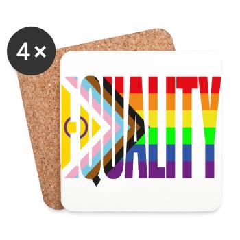 Equality - Coasters (set of 4) - white - Front