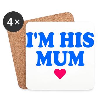 im his mom - Coasters (set of 4) - white - Front