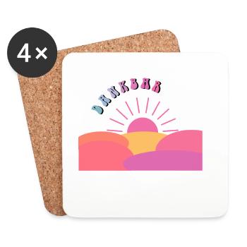Gratitude Is Healing - Gift Idea - Gift - Coasters (set of 4) - white - Front