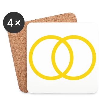 eheringe - Untersetzer (4er-Set) - Weiß - Vorne
