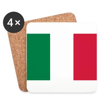 National Flag Of Italy - Coasters (set of 4) - white - Front