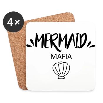 Mermaid mafia - Dessous de verre (lot de 4) - blanc - Devant