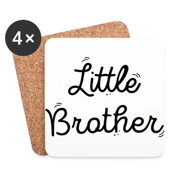 little borther - Coasters (set of 4) - white - Front