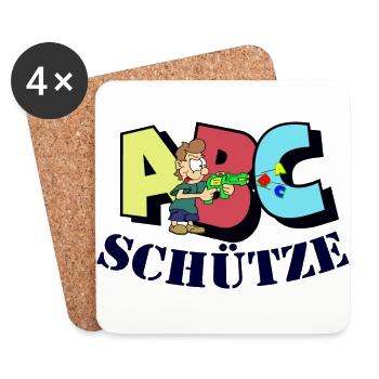 ABC Schütze - Untersetzer (4er-Set) - Weiß - Vorne