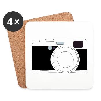 camera - Coasters (set of 4) - white - Front
