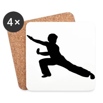 Martial Arts - Coasters (set of 4) - white - Front