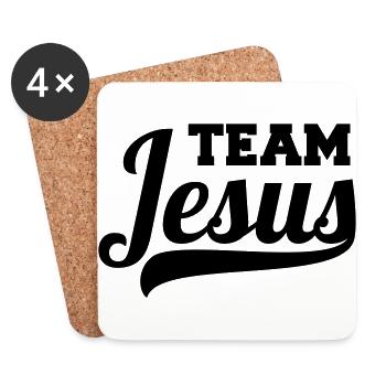 Team Jesus funny gift for Christians - Coasters (set of 4) - white - Front