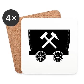 Good luck! Logo mallet and iron lore - Coasters (set of 4) - white - Front