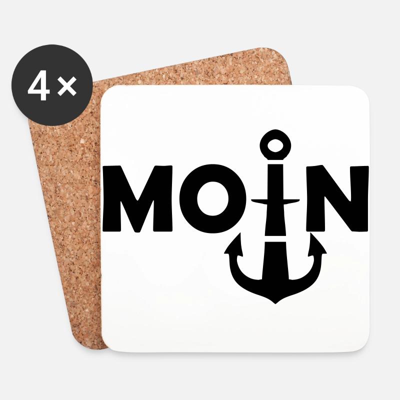 moin - Untersetzer (4er-Set) - Weiß