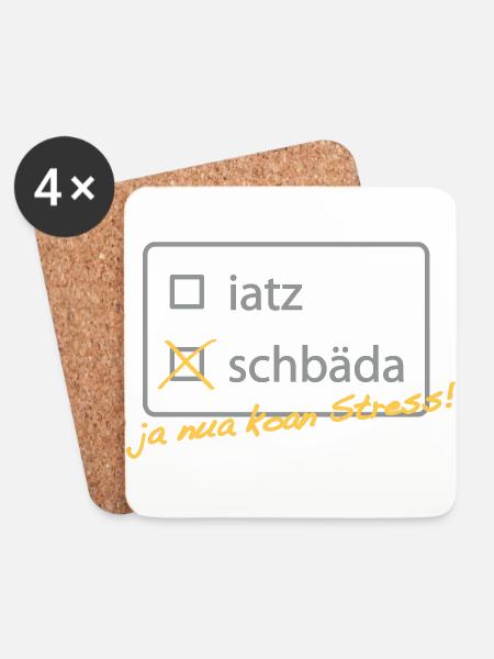 To Do List - Untersetzer (4er-Set) - Weiß