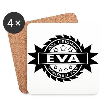 EVA star original 1c - Coasters (set of 4) - white - Front