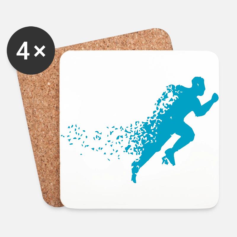 Running - Untersetzer (4er-Set) - Weiß