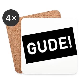 Gude Frankfurt! - Coasters (set of 4) - white - Front