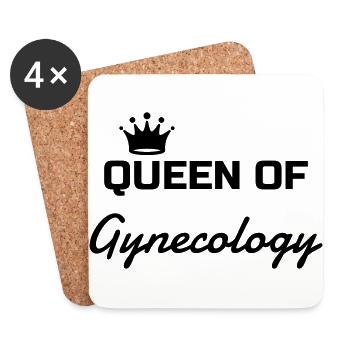 Gynecologist Gynécologue Gynäkologe Médecine - Coasters (set of 4) - white - Front
