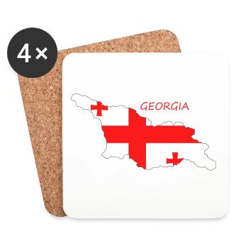 GEORGIA - Untersetzer (4er-Set) - Weiß - Vorne