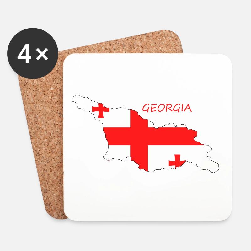 GEORGIA - Untersetzer (4er-Set) - Weiß