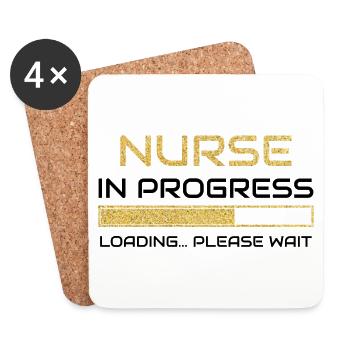 Nurse Doctor Hospital Krankenschwester - Untersetzer (4er-Set) - Weiß - Vorne