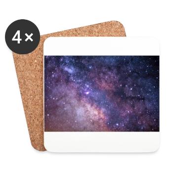univers - Dessous de verre (lot de 4) - blanc - Devant