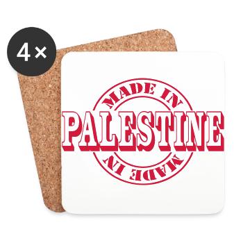 made in palestine m1k2 - Untersetzer (4er-Set) - Weiß - Vorne