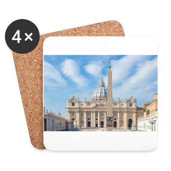 St. Peter's Square Rome Italy - Untersetzer (4er-Set) - Weiß - Vorne