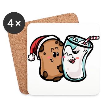 Cookie & Milk - Untersetzer (4er-Set) - Weiß - Vorne