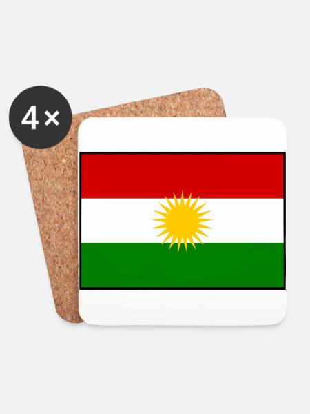 Kurdistan - Coasters (set of 4) - white