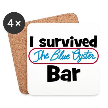 I survived the Blue Oyster Bar - Untersetzer (4er-Set) - Weiß - Vorne