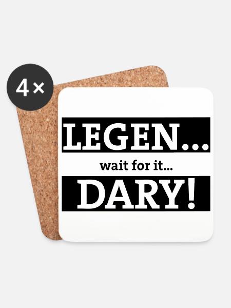 legendary - Untersetzer (4er-Set) - Weiß