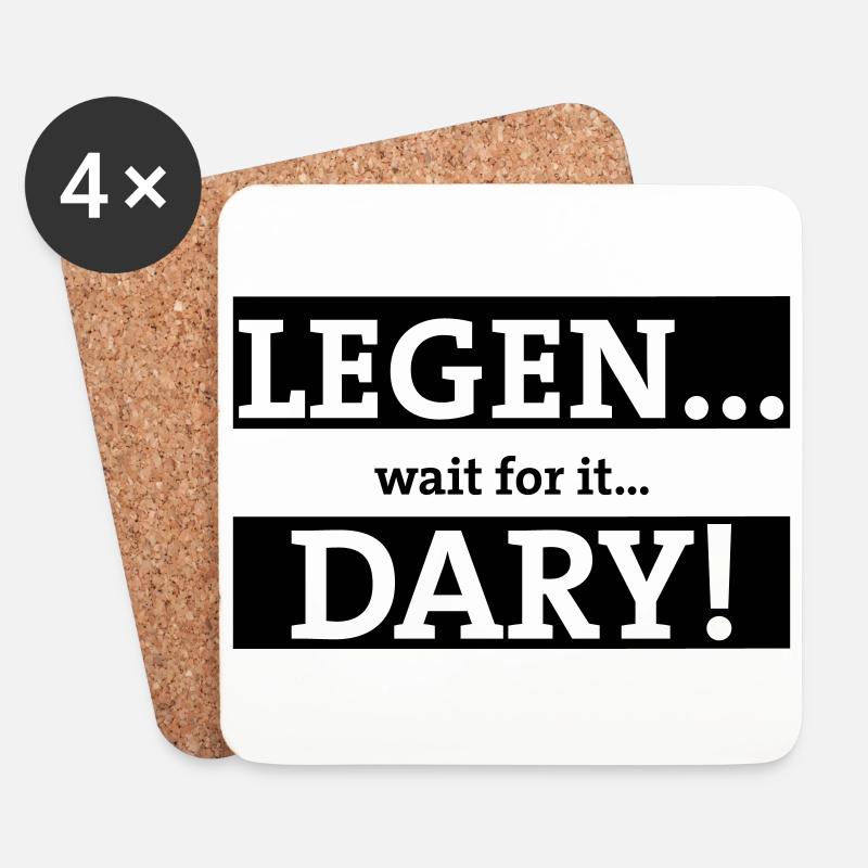 legendary - Coasters (set of 4) - white