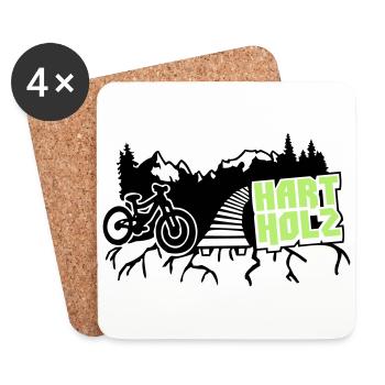HARTHOLZ Freeride - Untersetzer (4er-Set) - Weiß - Vorne