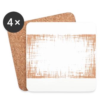 Fran White - Dessous de verre (lot de 4) - blanc - Devant