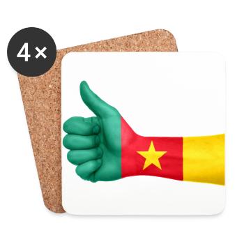 cameroon collection - Coasters (set of 4) - white - Front
