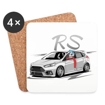 Focus MK3 RS skulldriver - Untersetzer (4er-Set) - Weiß - Vorne