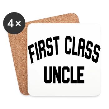 Tout d'abord l'oncle - Dessous de verre (lot de 4) - blanc - Devant