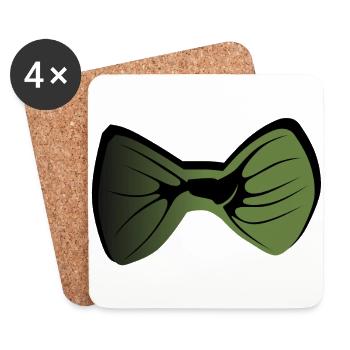 bow tie 2604 i - Coasters (set of 4) - white - Front