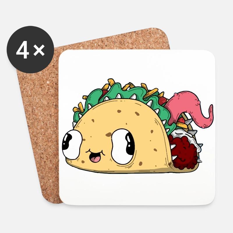 Taco - Untersetzer (4er-Set) - Weiß