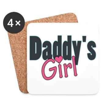daddy's girl - Coasters (set of 4) - white - Front