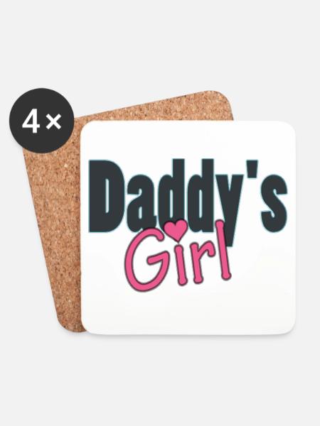 daddy's girl - Dessous de verre (lot de 4) - blanc