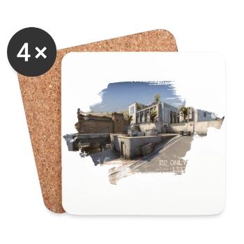 DUST2 ONLY - Untersetzer (4er-Set) - Weiß - Vorne
